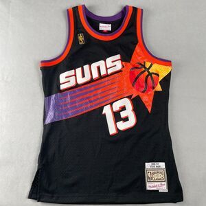 Steve Nash #13 Phoenix Suns 1996-97 NBA Mitchell‎ & Ness Jersey Mens Sz M Black